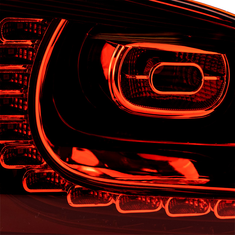 Set de Feux Arrière LED Look-R sur mesure pour Volkswagen Golf VI 2008-2012 excl. Variant - Rouge/Claire/Fumée - incl. Feux Dynamiques