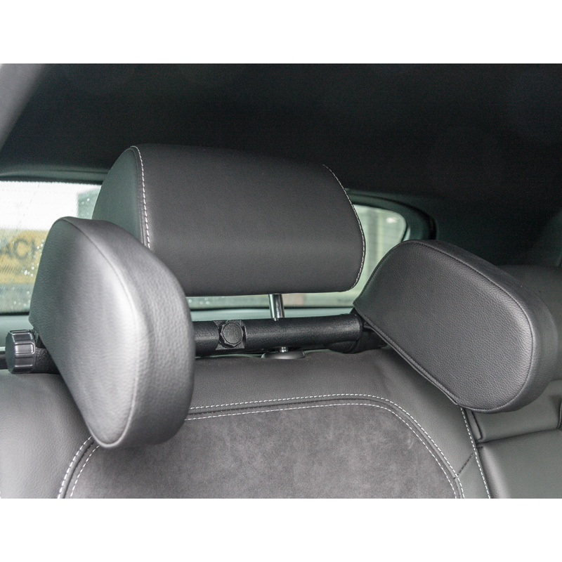 Premium Appui-tête de voyage réglable universel - Cuir Artificiel Anthracite
