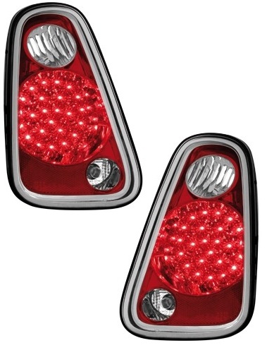 Feux arriere Mini cooper LED rouges/cristal