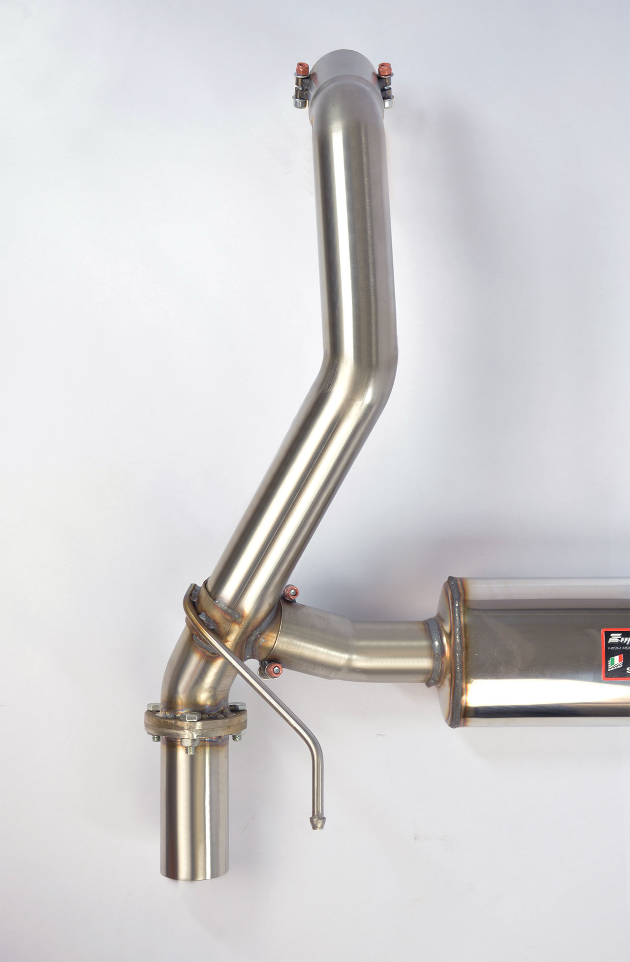 Rear exhaust right - left