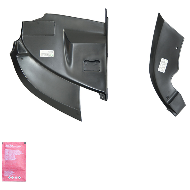 Caches de batterie et de phares sur mesure pour Volkswagen Transporter T5.1 2010-2015 - Noir mat