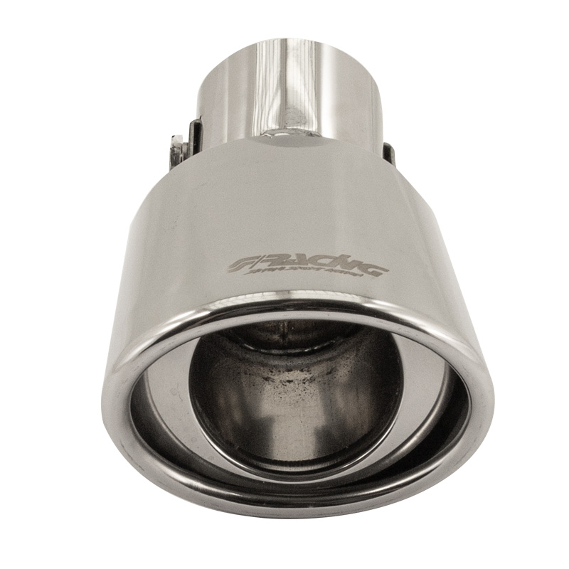 Simoni Racing Embout d'Échappement Ovale/Oblique Inox - 87x66xL150 - Montage ->48mm