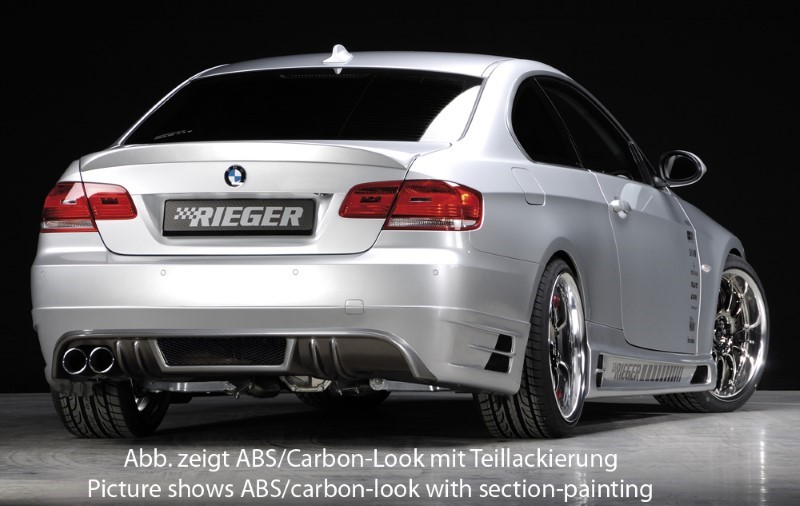 Achteraanzet Carbon BMW E92 alleen 335i Coupe Rieger
