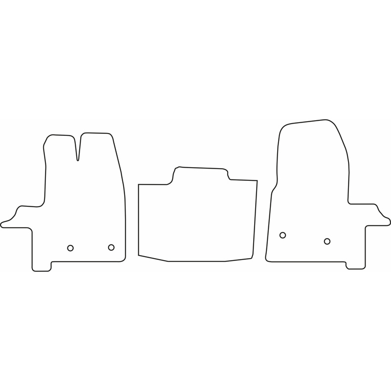 Set de tapis de sol sur mesure pour Ford Transit 2014-2023 & Tourneo Custom 2018-2023 (seulement avant)