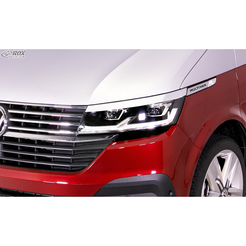 Spoilers de phares sur mesure pour Volkswagen Transporter T6.1 2021- (ABS)