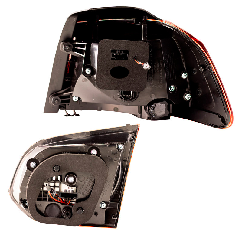 Set de Feux Arrière LED Look-R sur mesure pour Volkswagen Golf VI 2008-2012 excl. Variant - Rouge/Claire/Fumée - incl. Feux Dynamiques