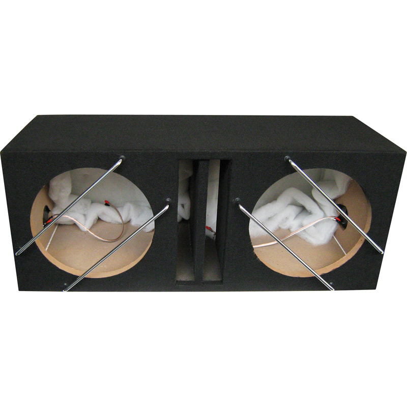 Necom MDF Caisson Vide Double pour Subwoofer 12-inch/30cm 2x42 Litre