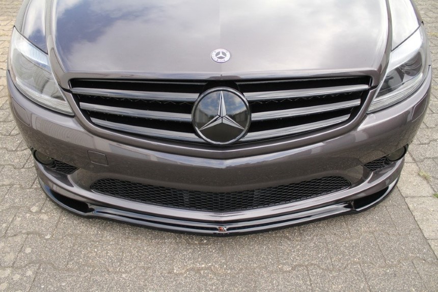 Voorspoiler Mercedes CL 500 C216 Maxton Design glans zwart