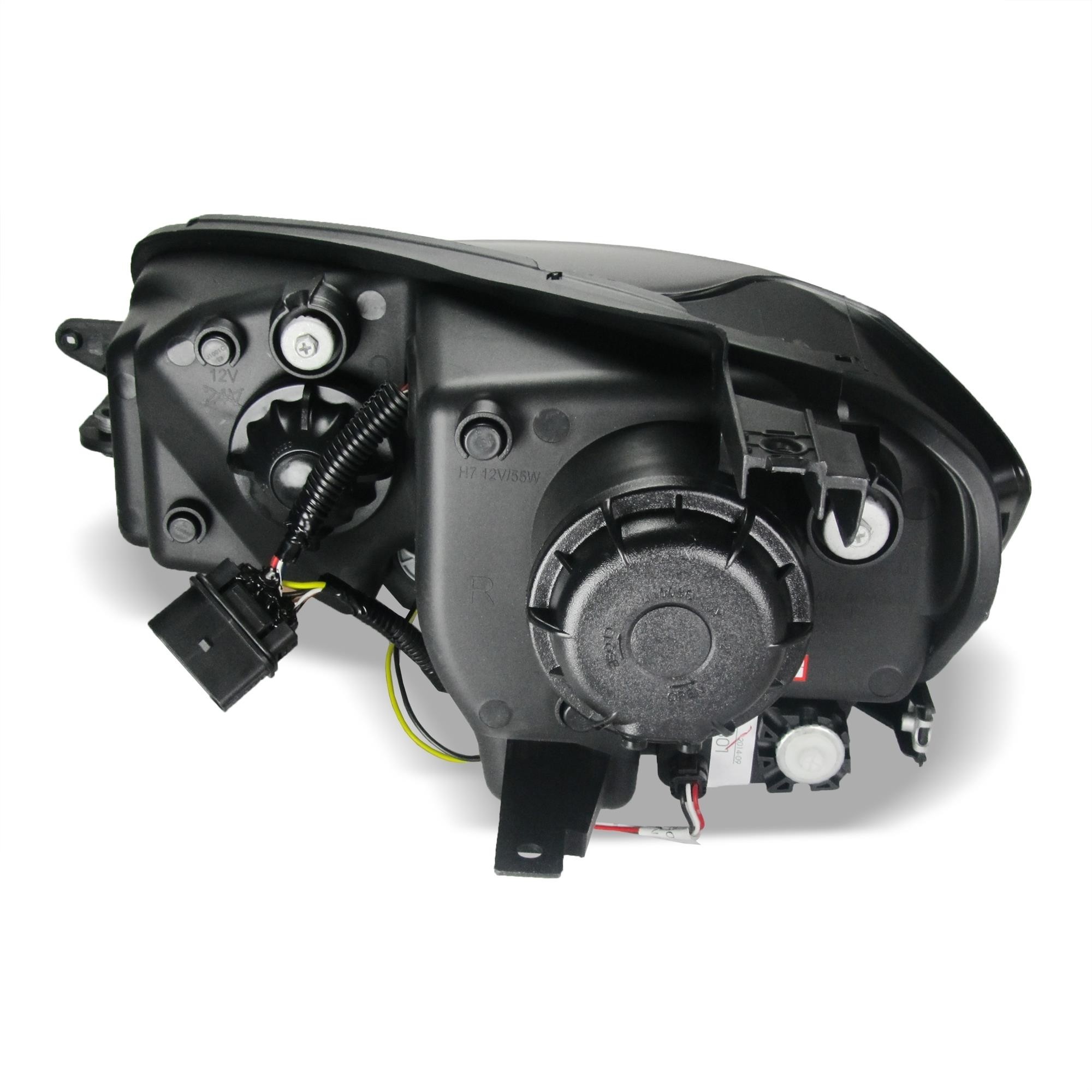 Headlights fits VW Golf VII xenon-look 12- black