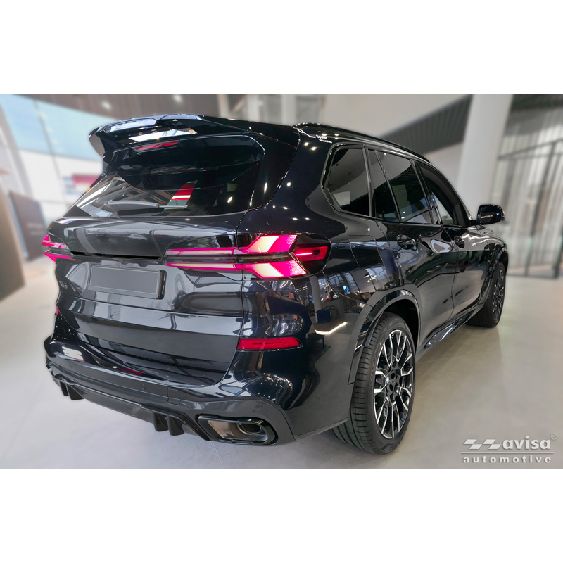 Avisa Moulure de hayon en Inox Noir Chrome sur mesure pour BMW X5 IV (G05) M-Sport 2018-2023 & Facelift 2023-