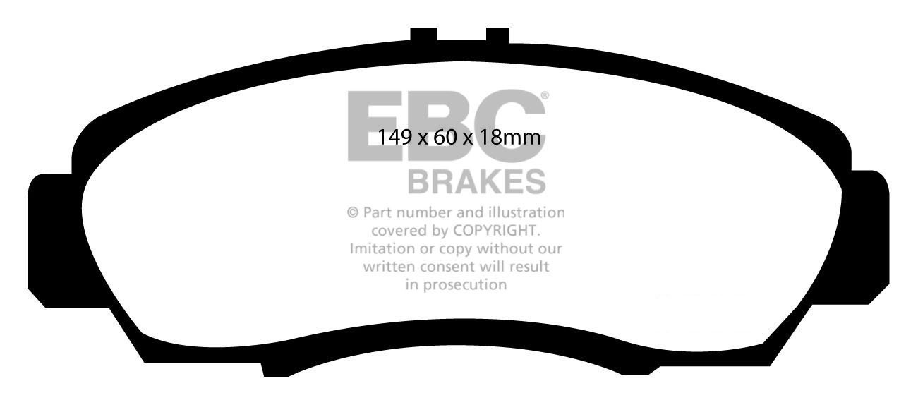 EBC Brakes HONDA Civic 2.0 Type-S 2004-2006 Remblokken voorzijde