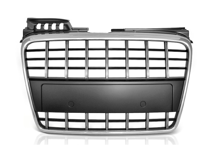 Grille Audi A4 B7 (2004-2008) RS4 Matte Black Embleemloos