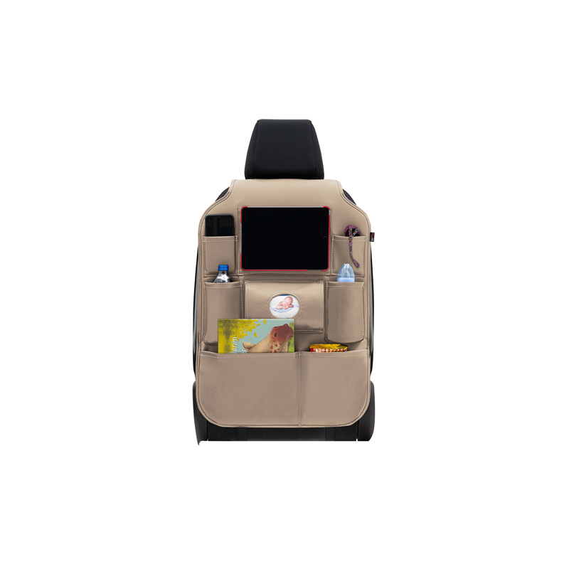 Organisateur de siège arrière universel - Cuir PVC beige