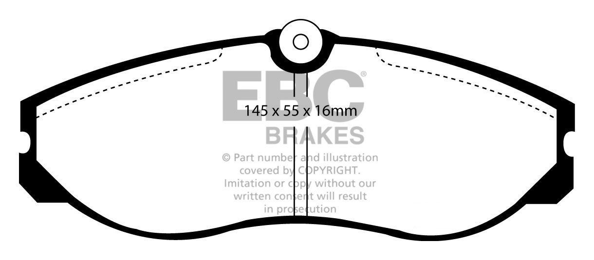 EBC Brakes NISSAN Terrano II 2.7 TD 93-99 Remblokken voorzijde