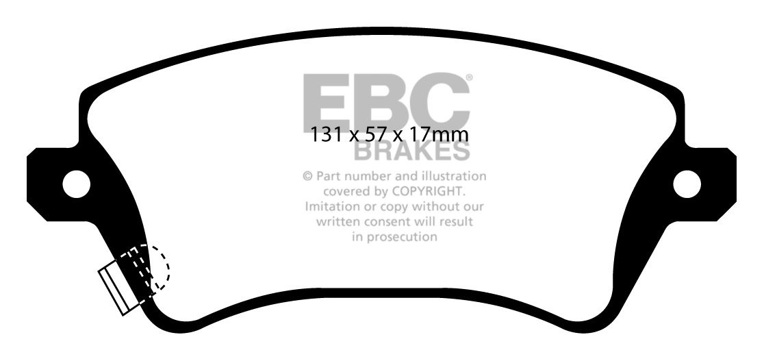EBC Brakes TOYOTA Corolla 1.8 (ZZE123) 2002-2006 Remblokken voor