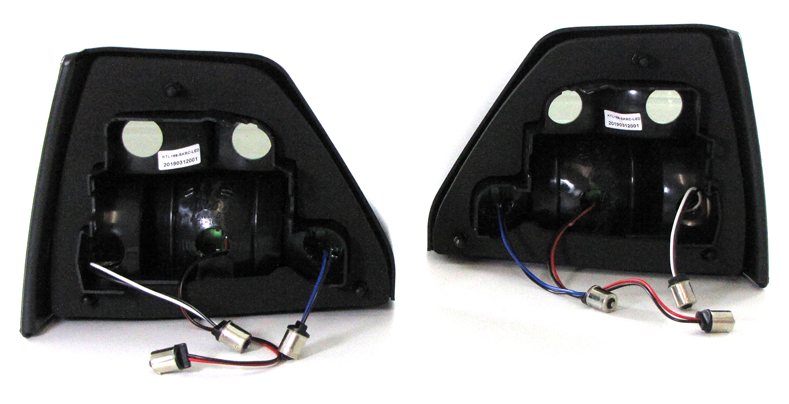 Feux arriere VW Golf II LED rouges/blanc cristal