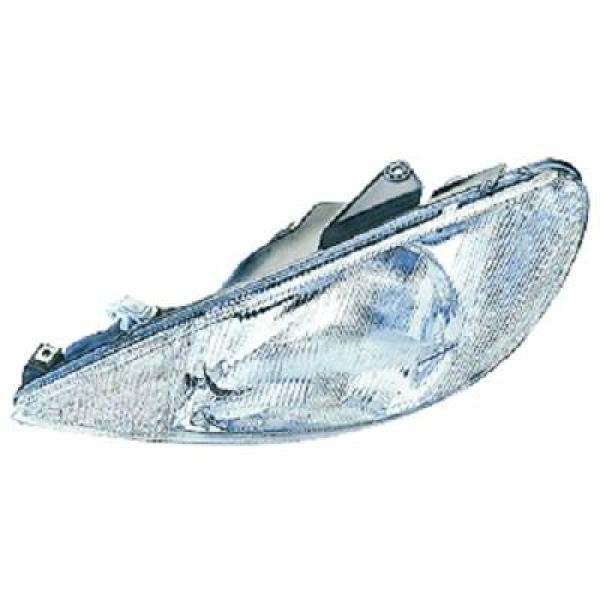Koplamp links P206 98->> TYC H4