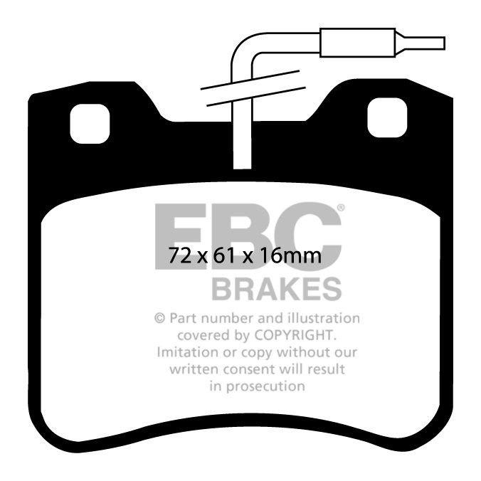 EBC Brakes CITROEN AX 1.4 D 89-91 Remblokken voorzijde greenstuf