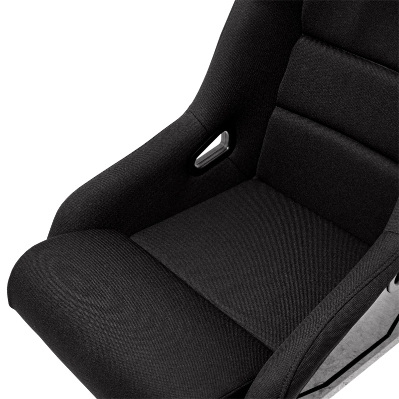 Siège baquet 'BS1' - Noir - Dossier fixe en polyester - incl. glissières