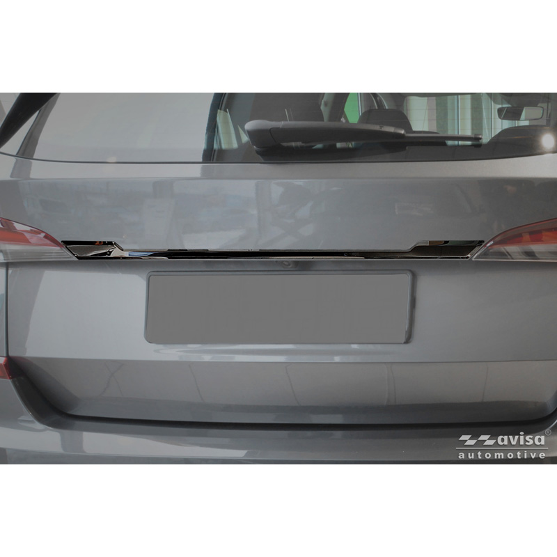 Avisa Moulure de hayon en Inox Noir Chrome sur mesure pour Skoda Kamiq (NW4) 2019-2024 & Facelift 2024-