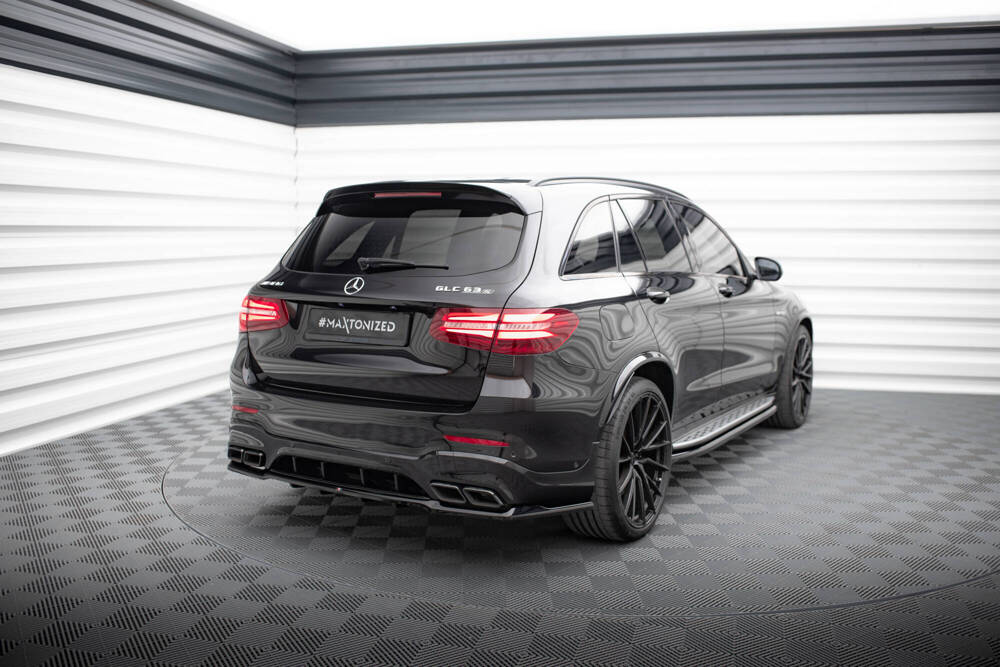 Diffuser V.2 Mercedes AMG GLC 63 SUV X253 Maxton Glans Zwart