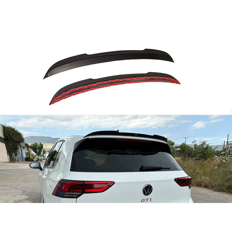 Becquet de toit (Spoiler Cap) sur mesure pour Volkswagen Golf VIII (CD1) GTI / R 2020- (ABS Noir brillant)