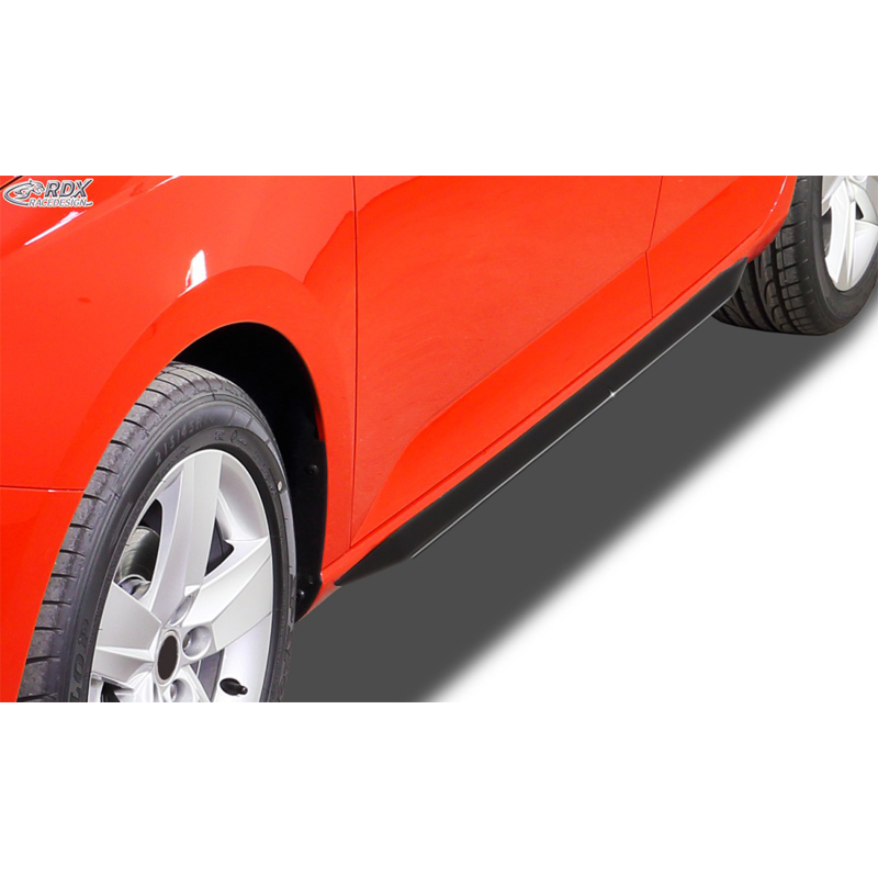 Jupes latérales 'Slim' sur mesure pour Audi A6 (4F) Sedan/Avant 2005-2011 (ABS noir luisant)