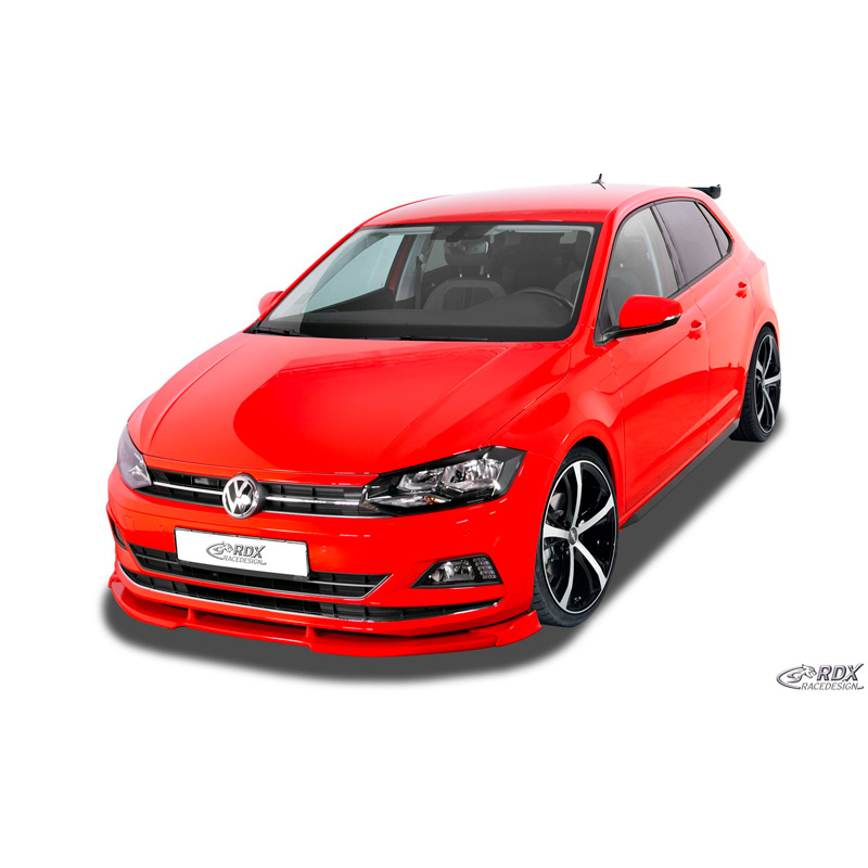 Jupes latérales 'Slim' sur mesure pour Volkswagen Polo (AW) 2017- (ABS noir luisant)