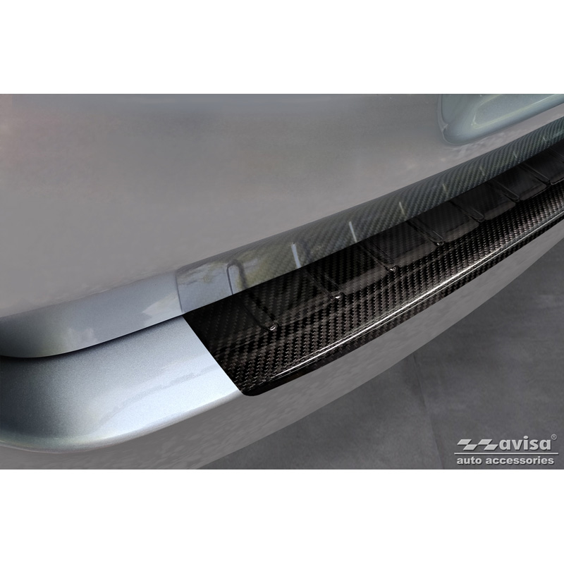 Protection de seuil arrière carboné 3D sur mesure pour Peugeot 508 I SW 2011-2014 & Facelift 2014-2018 'Ribs'