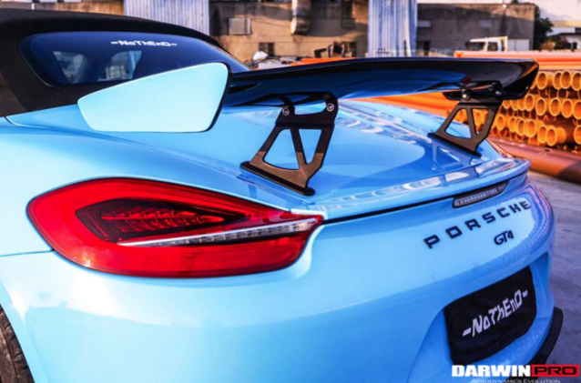 Porsche 981 Boxster/Cayman GT4 Style Style Carbon Fiber Spoiler 2012-2016