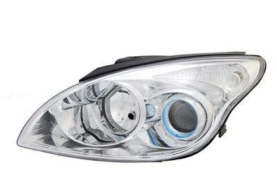 koplamp, H1+H7, elektr verstelb, incl stelmotortje, chrome, rech