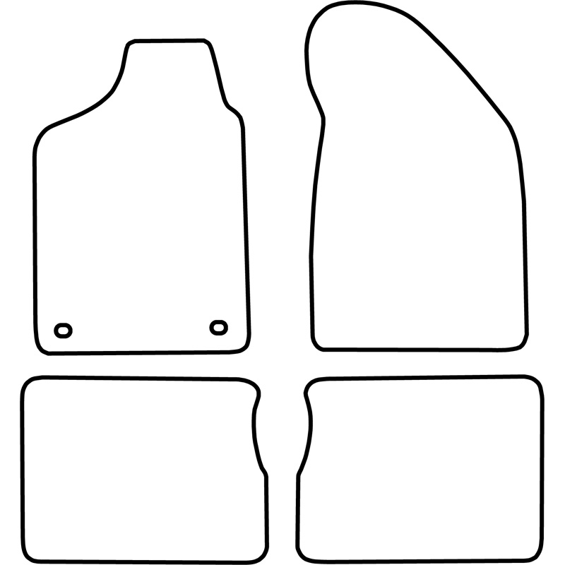 Set de tapis de sol sur mesure pour Renault Clio 1990-1998