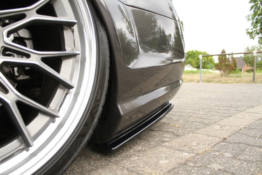 Achter zijskirts Mercedes CL 500 C216 Maxton Design glans zwart