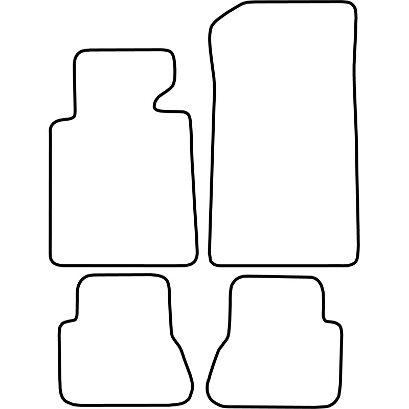 Set de tapis de sol en velours sur mesure pour BMW Série 3 (E46) cabrio 2002-2005