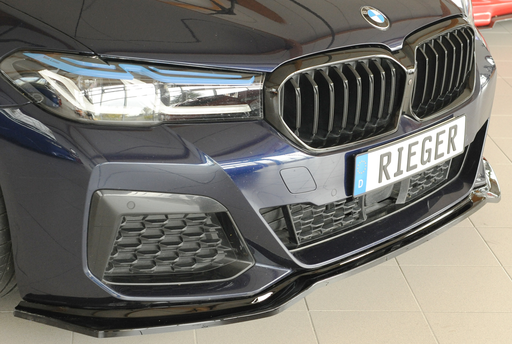 Voorspoiler passend voor BMW 5 Series G30 – 07/2020 glans zwart