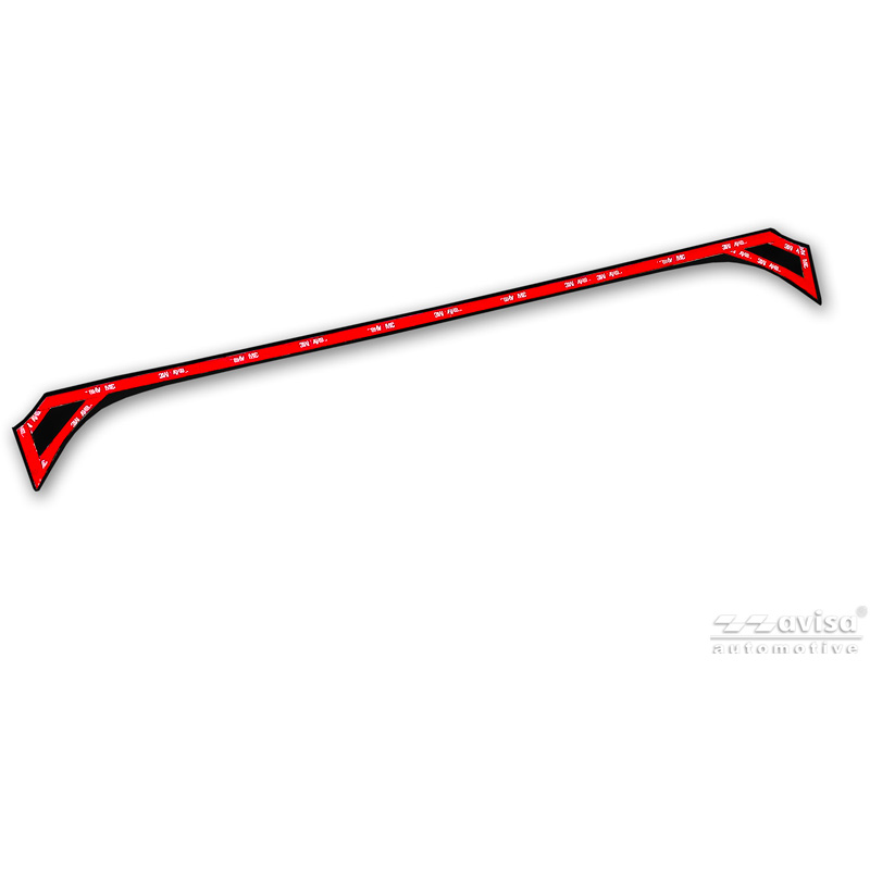Avisa Moulure de hayon en Inox Noir Chrome sur mesure pour Toyota Corolla Cross 2020-2025 & Facelift 2025-