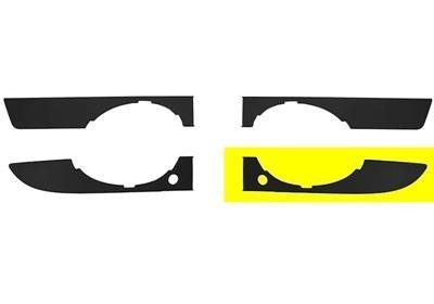 mistlampframe, onder, links Audi A4, 2004 -2007