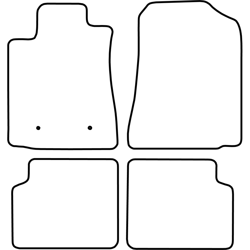 Set de tapis de sol sur mesure pour Toyota Corolla 2002-2004 3/5 portes