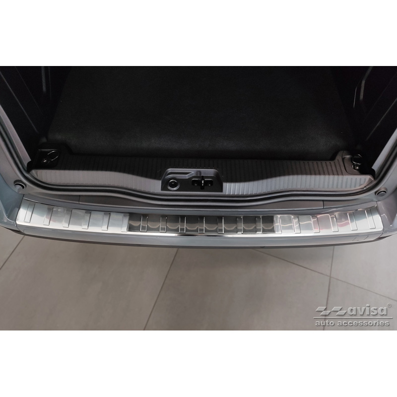 Protection de seuil arrière inox sur mesure pour Mercedes Citan (W420) Box/Tourer 2021- 'Ribs'