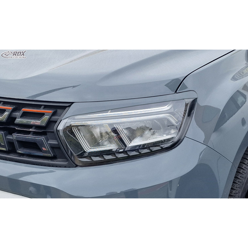 RDX Spoilers de phares sur mesure pour Dacia Duster II 2018-2024 (ABS)