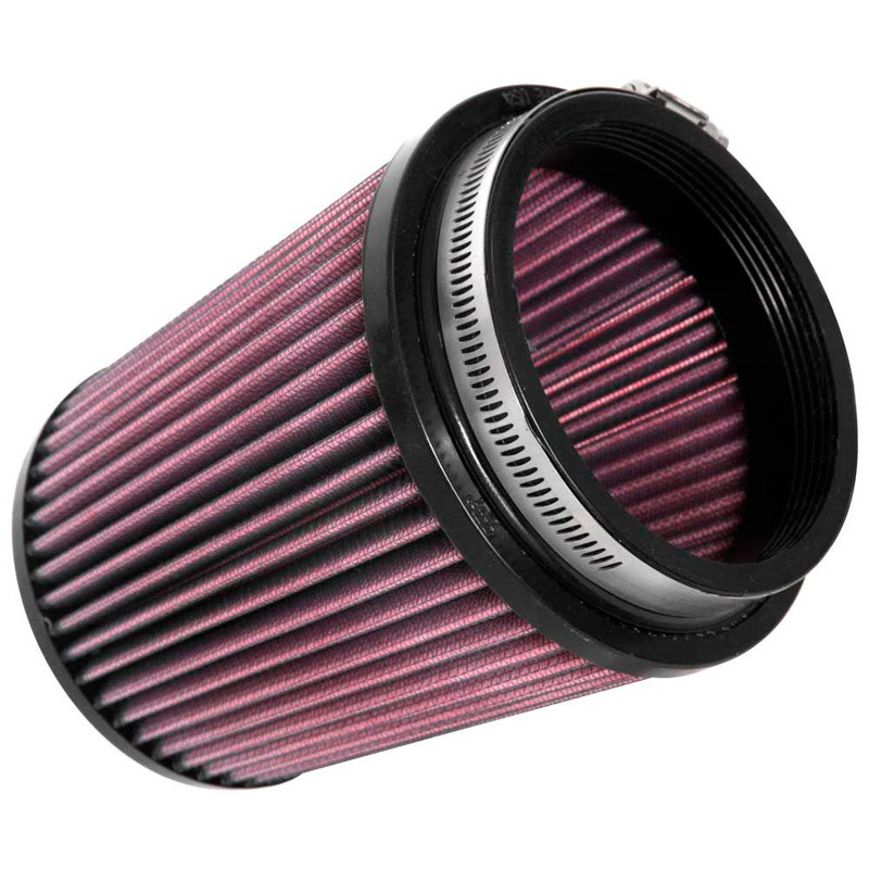 K&N Filtre à Air Universel Conique 102mm raccordement, 137mm de base, 114mm en haut, hauteur 152mm (RU-4550)