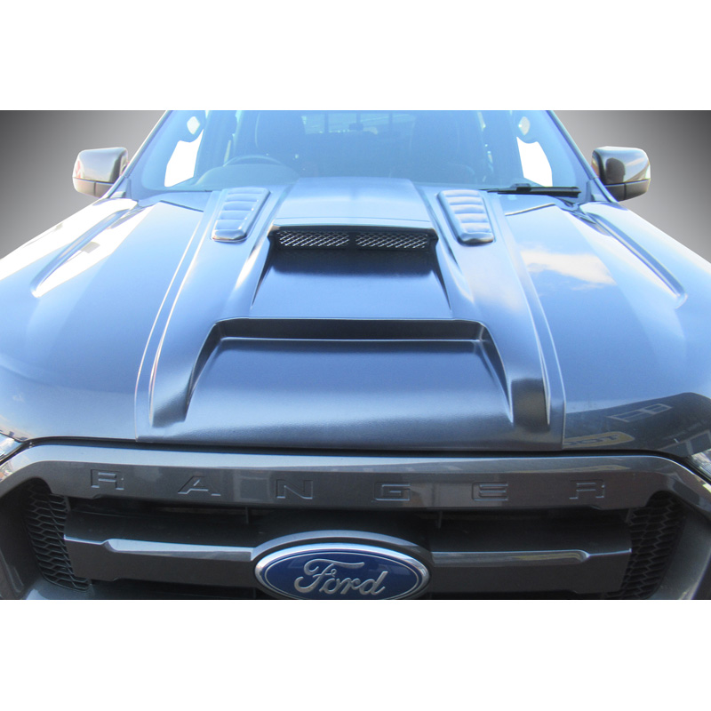 RGM Prise d'air sur mesure pour Ford Ranger (TKE) Facelift 2016-2022 - (ABS) Noir