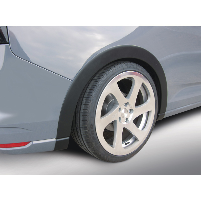 RGM Set extensions de garde-boue sur mesure pour Volkswagen Caddy V 2020- empattement court - porte glissante à droite - Noir