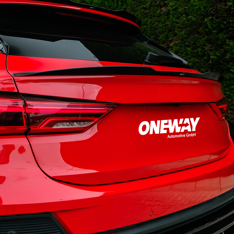 Oneway Becquet arrière sur mesure pour Audi Q3 (F3N) Sportback 2019-2025 incl. S-Line/RSQ3 - Noir brillant
