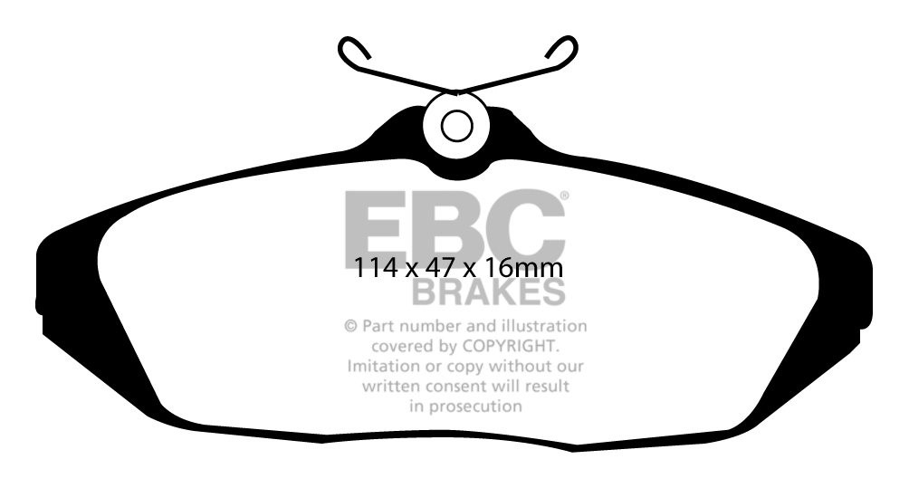 EBC Brakes DODGE (USA) Viper 8.0 2000-2002 Remblokken achterzijd
