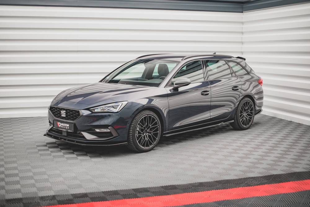 Zijskirts V.1 Seat Leon FR Maxton Glans Zwart