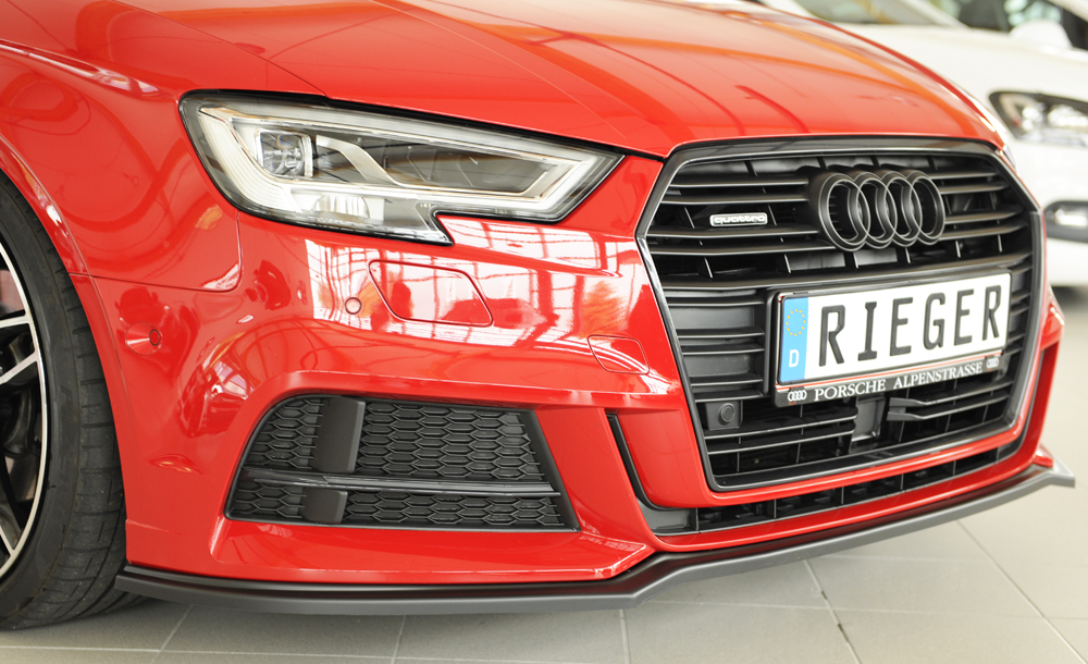 Voorspoiler passend voor Audi A3 8V S-line Rieger