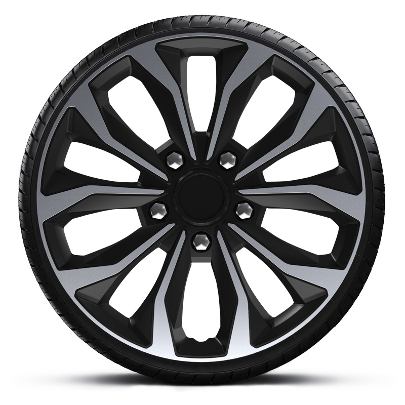 Jeu d'enjoliveurs Hornet Pro 16-inch argent/noir