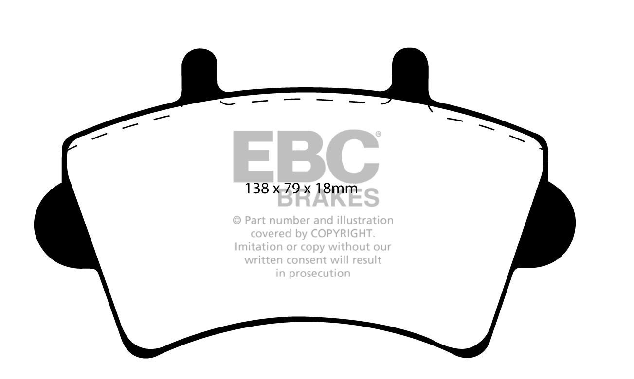 EBC Brakes OPEL Movano 2.2 TD 2000-2010 Remblokken voorzijde