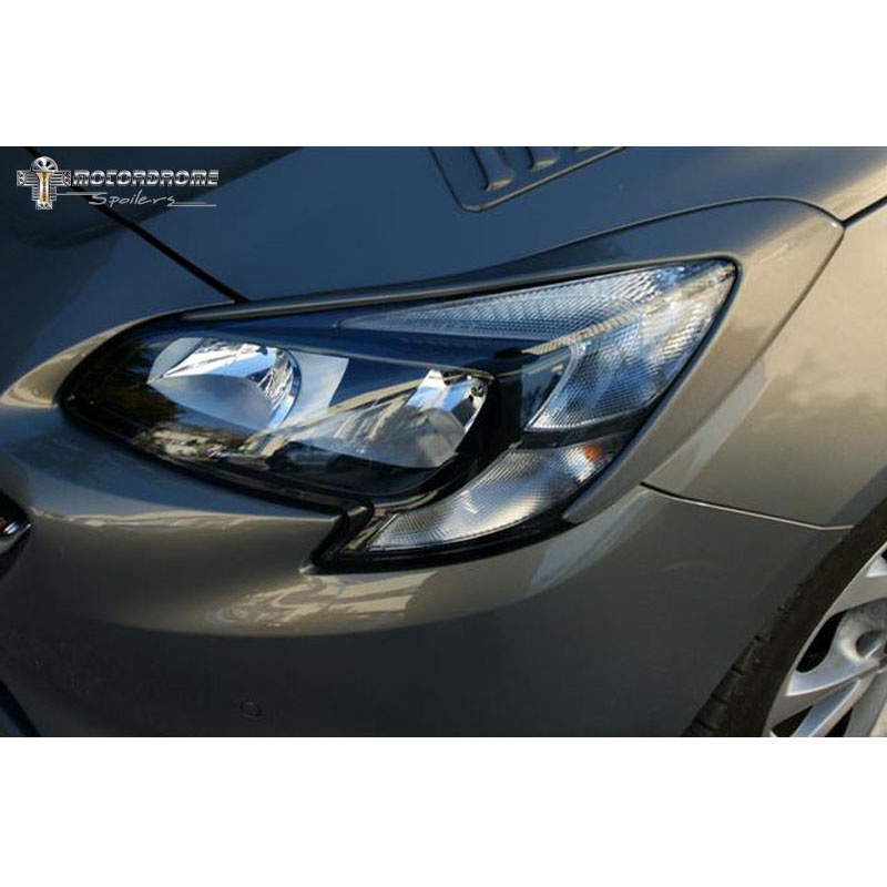 Casquettes de Phares sur mesure pour Opel Corsa E 2014- (ABS)
